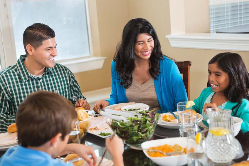 Children grow up with better self-esteem & confidence while eating together as family