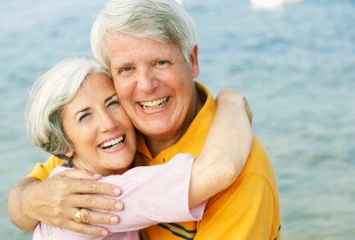 Older couple seek solace staying together