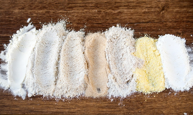 Baking industry used maximum flour varieties