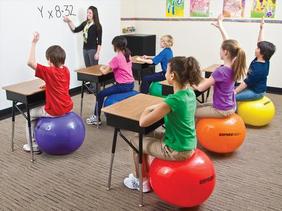 Balance ball helps kids recharge their entire body
