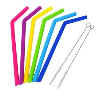 Silicon straws are reusable 