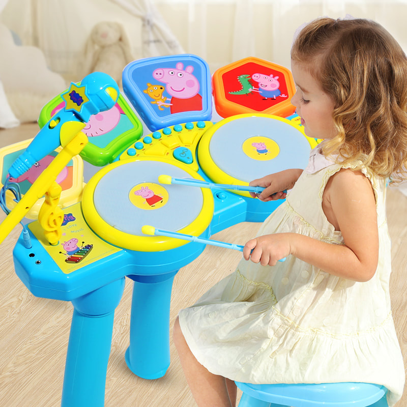 Children love to make sounds and explore